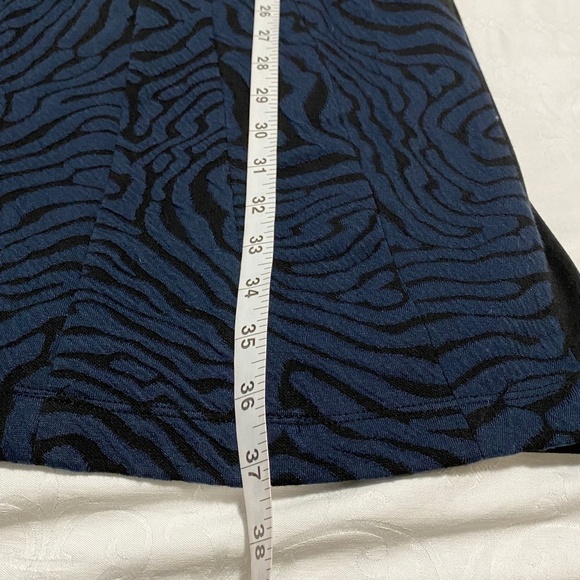 Ivanka Trump Sleeveless Women's Blue/Black‎ Cocktail Midi Dress Size 14 - Picture 9 of 12